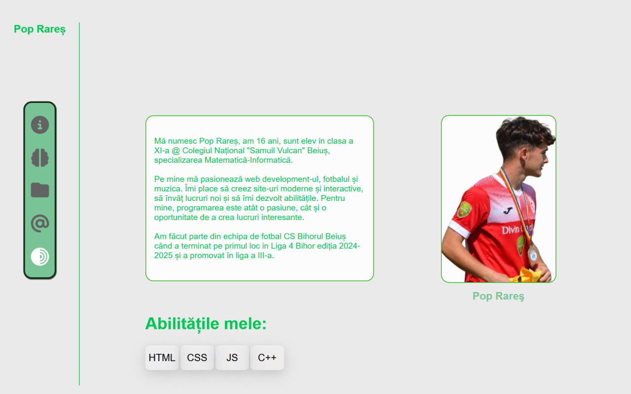 Site personal Site personal - poza